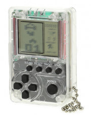 mini gamebox sleutelhanger 5 cm transparant