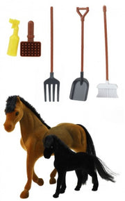 Paarden met accessoires