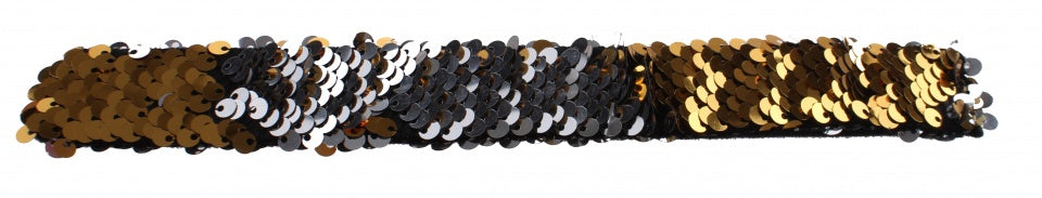 pailletten klaparmband goud 20 cm