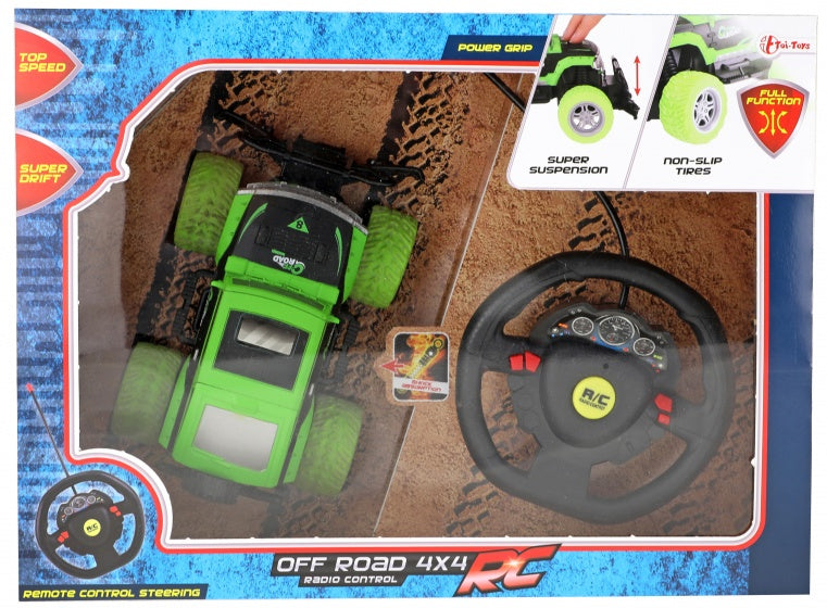 RC jeep 18 cm groen/zwart
