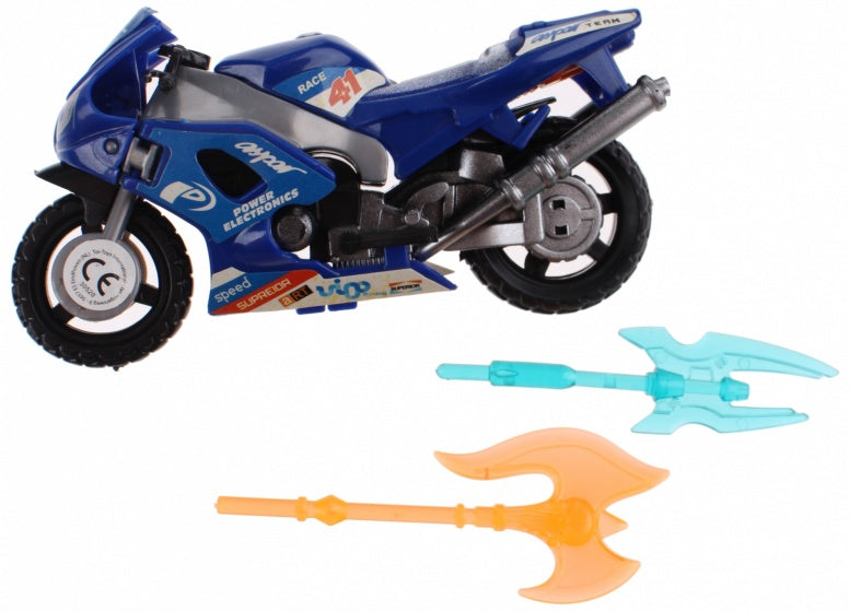 Roboforces transformation motor blauw 11 cm