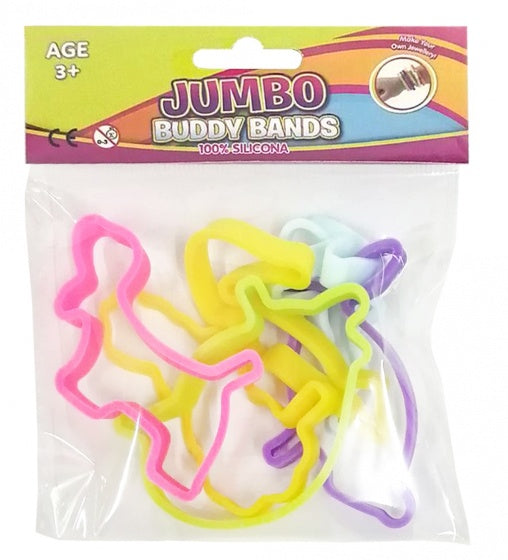 siliconen dieren armband 6-delig