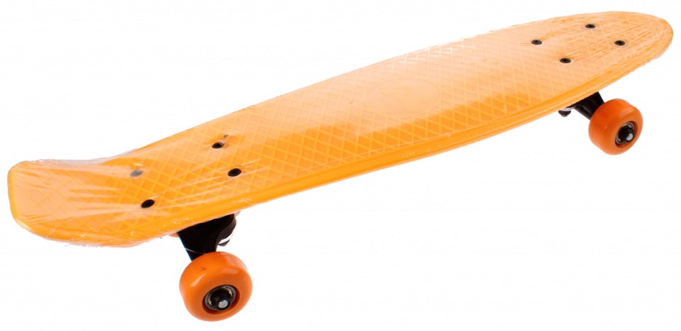skateboard 55 cm neon oranje