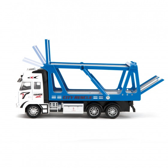 sleepwagen blauw 12 cm