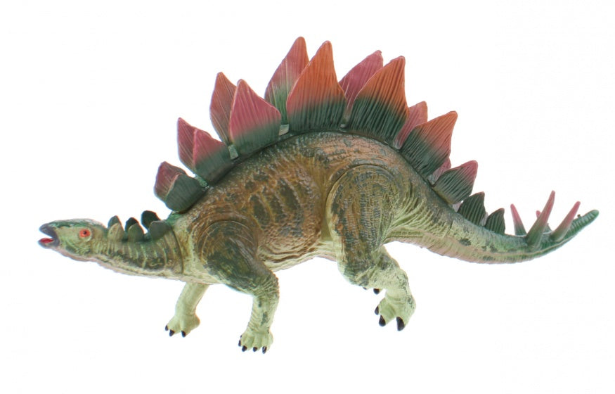 speelfiguur dinosaurus groen/rood 24 cm