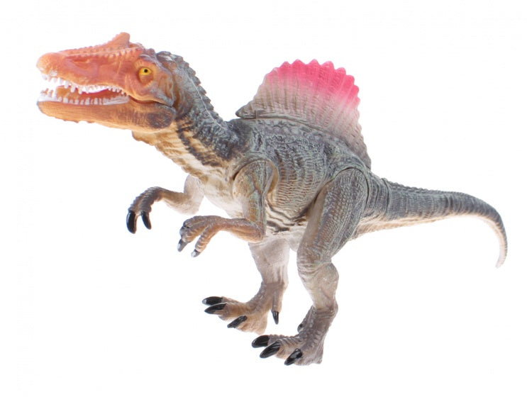 speelfiguur dinosaurus groen/roze 24 cm