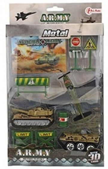 speelset Army jongens groen 8-delig