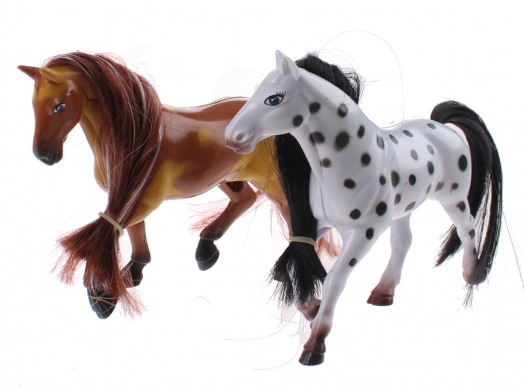 speelset Kailey's paard 9-delig wit/bruin