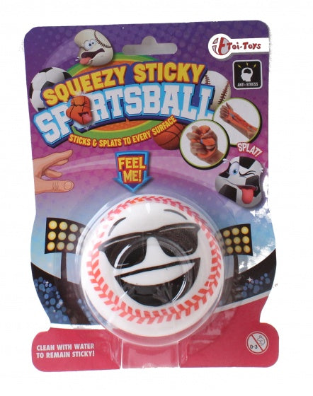 squishy klevende honkbal wit 6