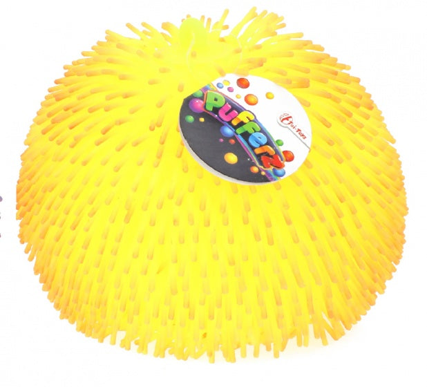 stressbal 20 cm geel
