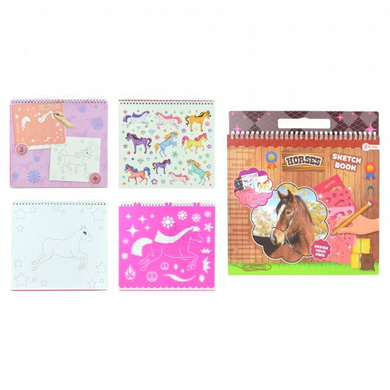 tekenboek paarden meisjes