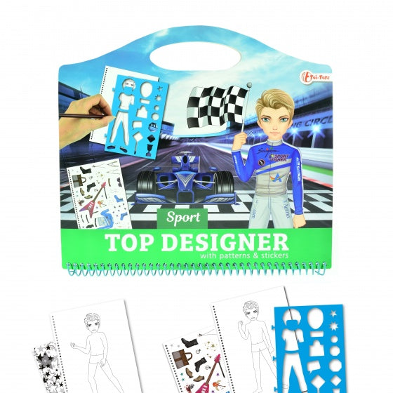 tekenboek racers met stickers