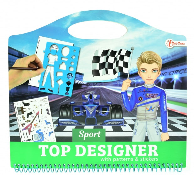 tekenboek racers met stickers