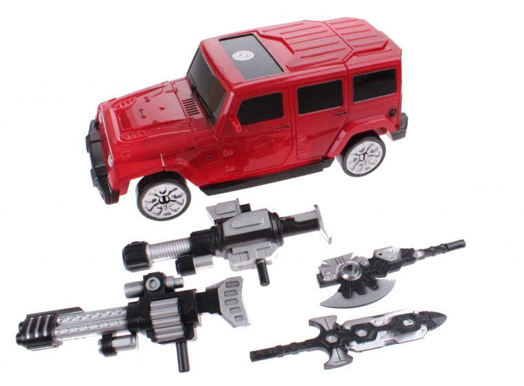 transformation robot busje 26 cm rood