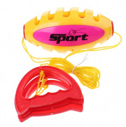 trekbalspel Sport 19 cm geel/roze