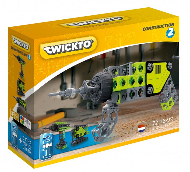 Twickto 3 in 1 bouwpakket bouwaccessoires 72-delig