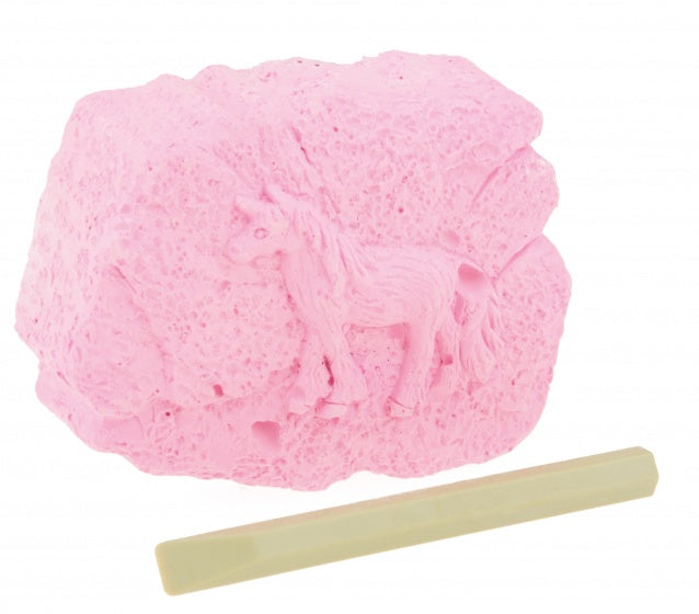 uithaksteen paard 7 cm roze