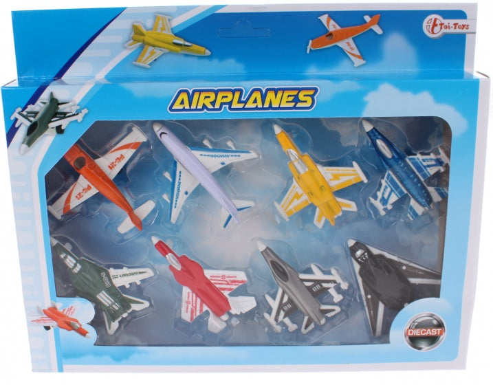 vliegtuigset Airplanes 8-delig