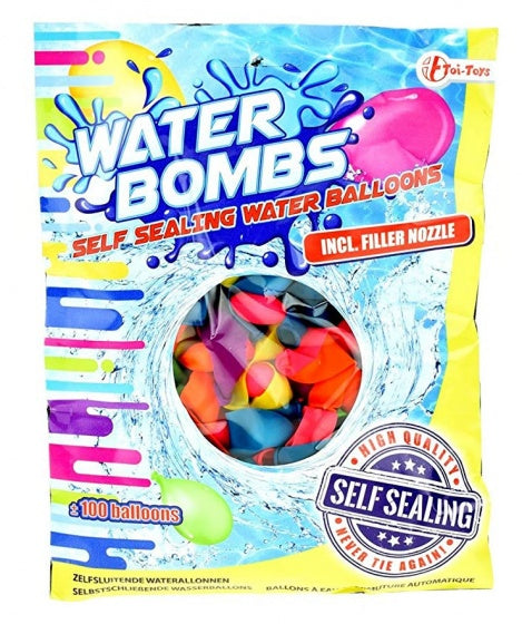 zelfsluitende waterballonnen ca. 100 stuks