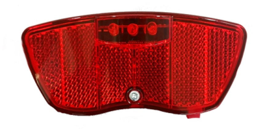 achterlicht ER5B led batterij bagagedrager rood