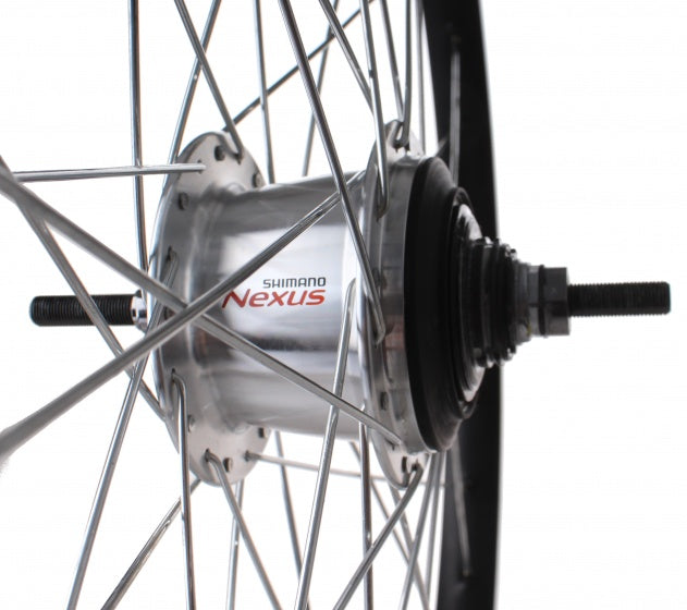 achterwiel 26 inch 7V rollerbrake 36G zwart/zilver
