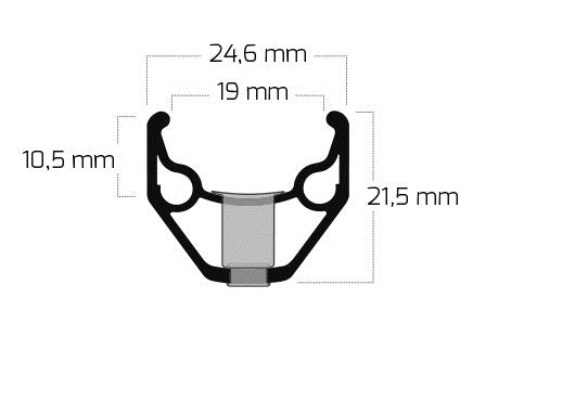 achterwiel ZAC2000 28 inch rollerbrake FH-IM70 alu 36G