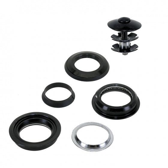 balhoofdstel semi-geïntegreerd 1 1/8 inch zwart