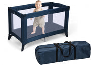 Campingbedje 120 x 60 x 76 cm blauw