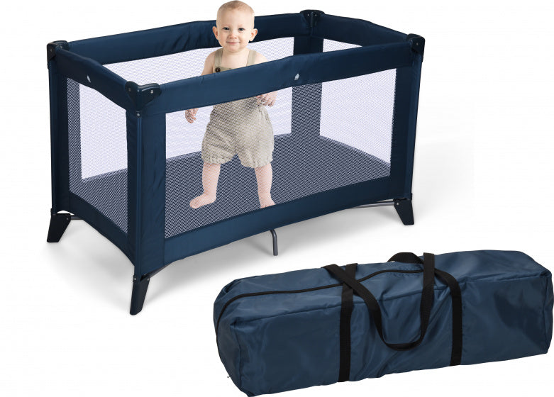 Campingbedje 120 x 60 x 76 cm blauw
