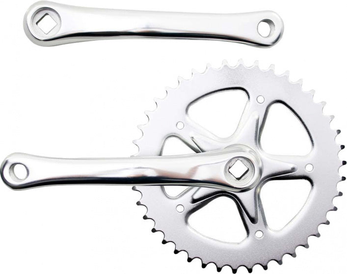 crankset 44T 170 mm staal zilver