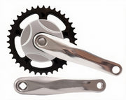 crankstel spieloos 38T 170 mm zilver