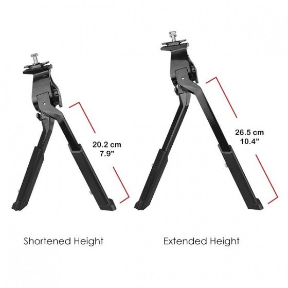 dubbele standaard verstelbaar 24-29 inch zwart