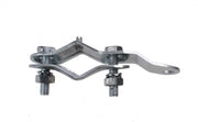 dynamohaak voorvork 5R4B staal 9 cm zilver