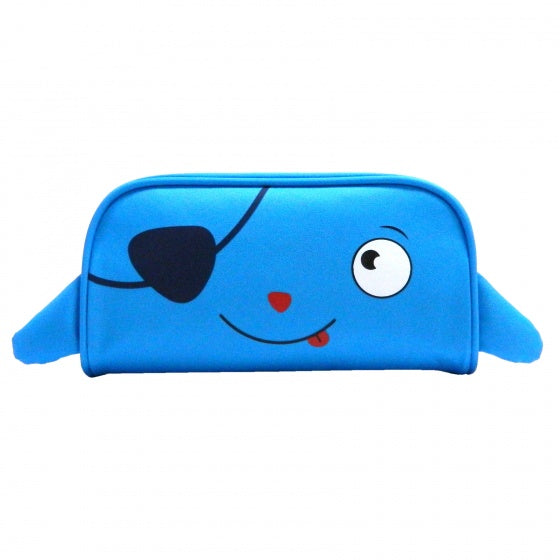 etui haai 21 x 10 cm blauw