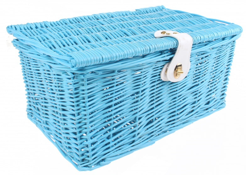 fietsmand 42 x 28 x 21 cm 25 liter blauw
