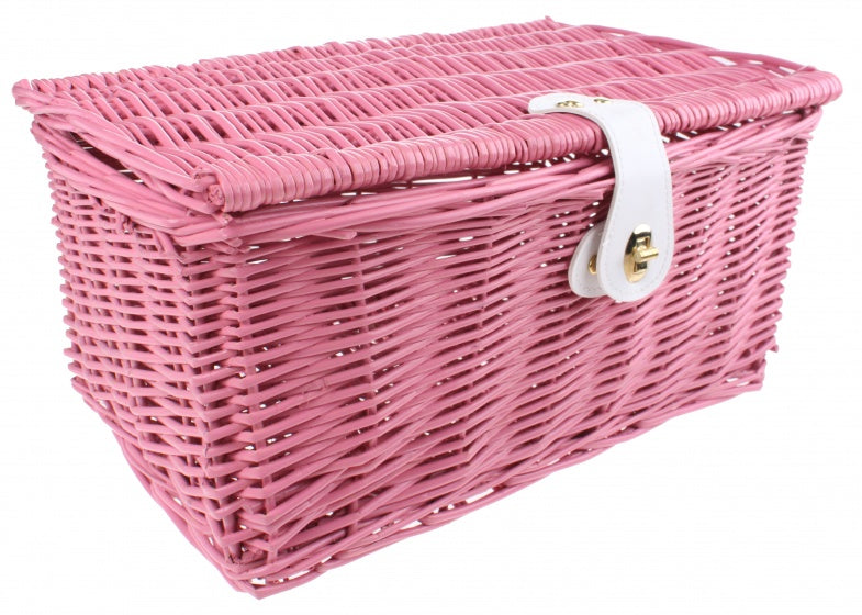 fietsmand 42 x 28 x 21 cm 25 liter roze