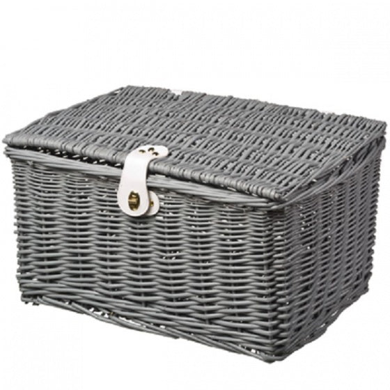 fietsmand 48 x 36 x 26 cm 45 liter grijs
