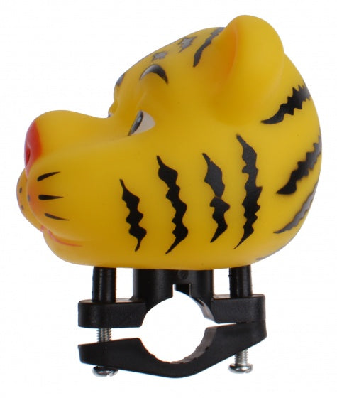 fietstoeter Tijger 9 cm geel