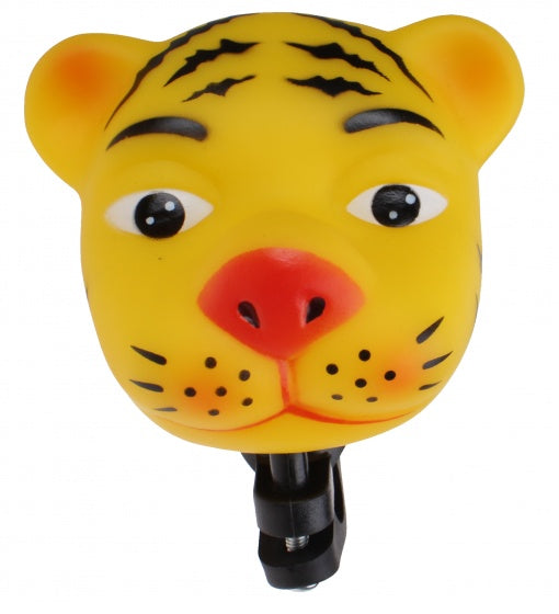 fietstoeter Tijger 9 cm geel