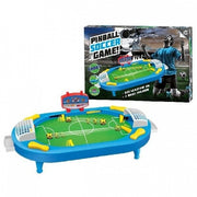 Flipper voetbalspel 45 x 22 x 15 cm blauw/geel
