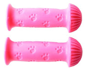 handvatten kinderfiets hondenpootjes roze 2 stuks
