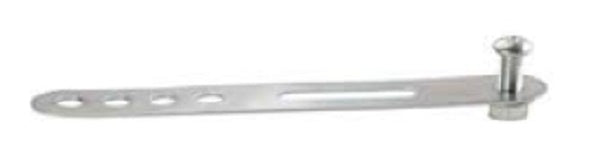 kettingkastbeugel staal 10 cm zilver