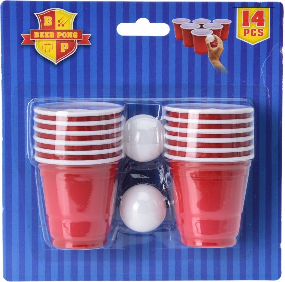 mini beerpong drinkspel 14-delig