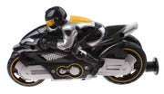 motor met afschietfunctie jongens 15 cm zilver/geel