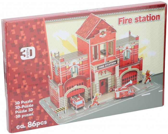 puzzel 3D brandweer 86 stukjes