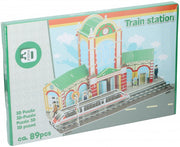 3D-puzzel Treinstation junior 89 stukjes