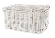 rieten fietsmand 26 liter wit 42 x 28 x 21 cm