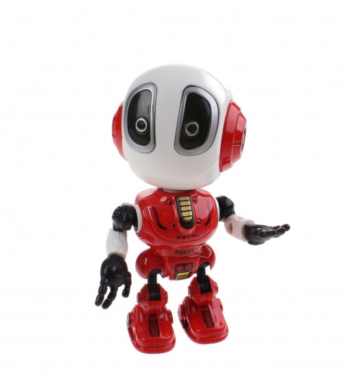 robot met stemrecorder 10 cm rood
