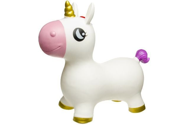 skippybal eenhoorn 46 cm wit/goud