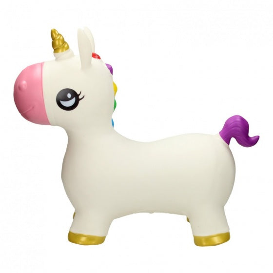 skippybal eenhoorn 46 cm wit/goud